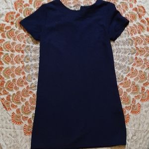 Navy blue fitted dress